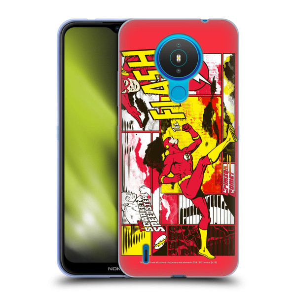 The Flash DC Comics Fast Fashion Pop Art Soft Gel Case for Nokia 1.4