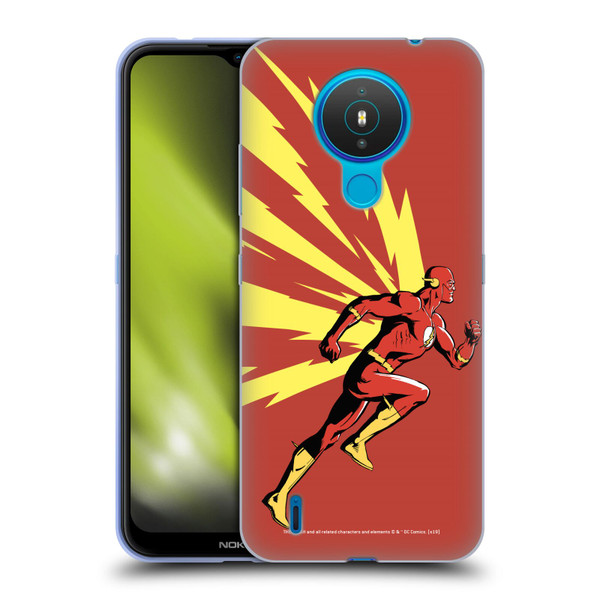 The Flash DC Comics Fast Fashion Running Soft Gel Case for Nokia 1.4