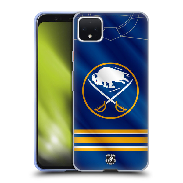 NHL Buffalo Sabres Jersey Soft Gel Case for Google Pixel 4 XL