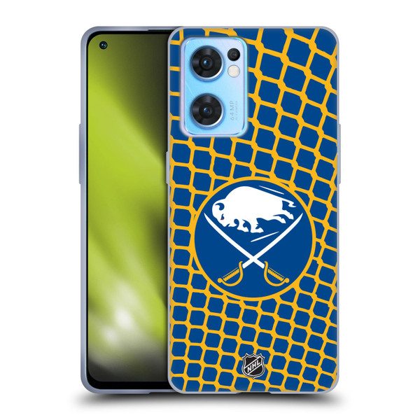 NHL Buffalo Sabres Net Pattern Soft Gel Case for OPPO Reno7 5G / Find X5 Lite