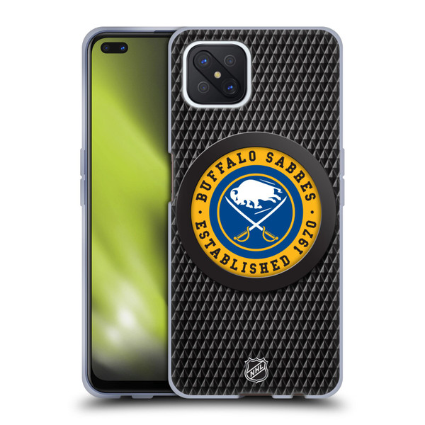NHL Buffalo Sabres Puck Texture Soft Gel Case for OPPO Reno4 Z 5G