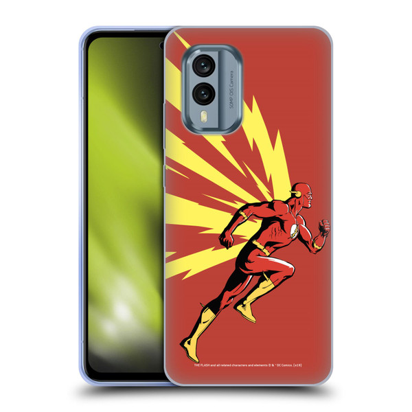 The Flash DC Comics Fast Fashion Running Soft Gel Case for Nokia X30