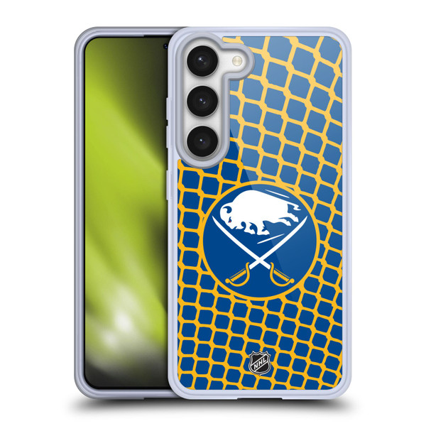 NHL Buffalo Sabres Net Pattern Soft Gel Case for Samsung Galaxy S23 5G