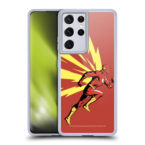 The Flash DC Comics Fast Fashion Running Soft Gel Case for Samsung Galaxy S21 Ultra 5G