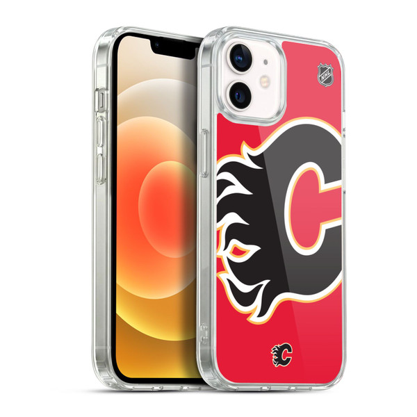 NHL Calgary Flames Oversized Soft Gel Case for Apple iPhone 12 / iPhone 12 Pro & MagSafe