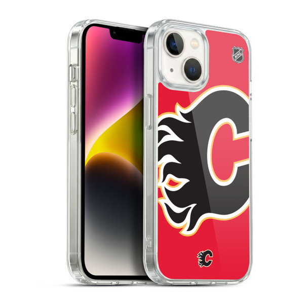 NHL Calgary Flames Oversized Soft Gel Case for Apple iPhone 14