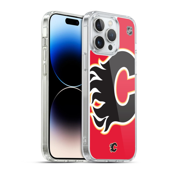 NHL Calgary Flames Oversized Soft Gel Case for Apple iPhone 14 Pro Max & MagSafe