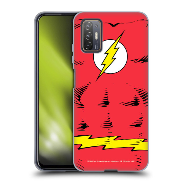 The Flash DC Comics Logo Costume Soft Gel Case for HTC Desire 21 Pro 5G