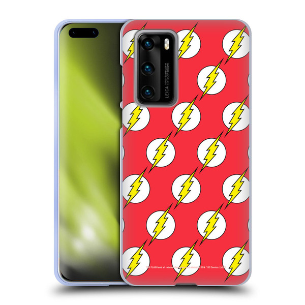 The Flash DC Comics Logo Pattern Soft Gel Case for Huawei P40 5G