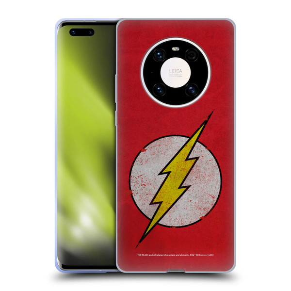 The Flash DC Comics Logo Distressed Look Soft Gel Case for Huawei Mate 40 Pro 5G