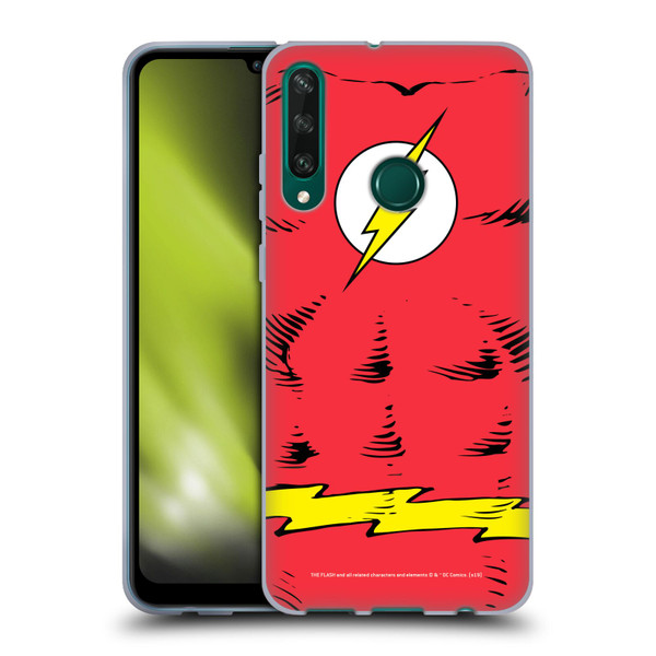 The Flash DC Comics Logo Costume Soft Gel Case for Huawei Y6p