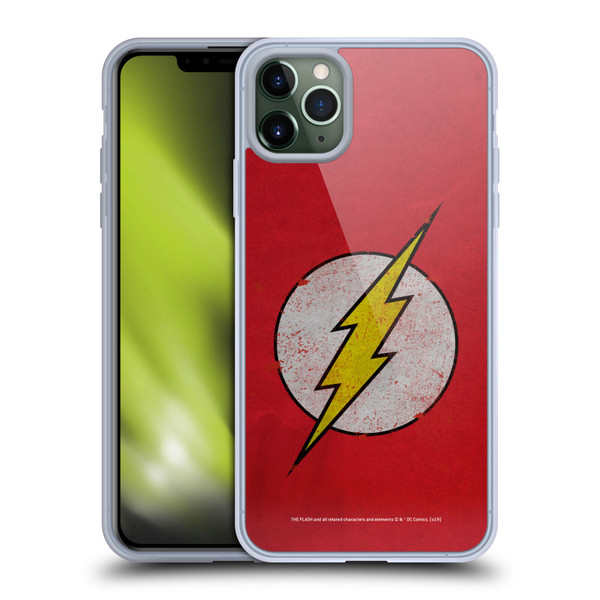 The Flash DC Comics Logo Distressed Look Soft Gel Case for Apple iPhone 11 Pro Max