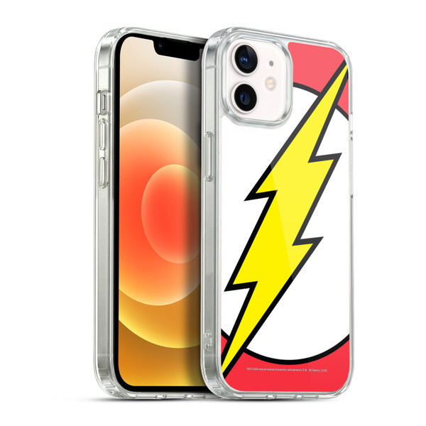 The Flash DC Comics Logo Oversized Soft Gel Case for Apple iPhone 12 / iPhone 12 Pro & MagSafe