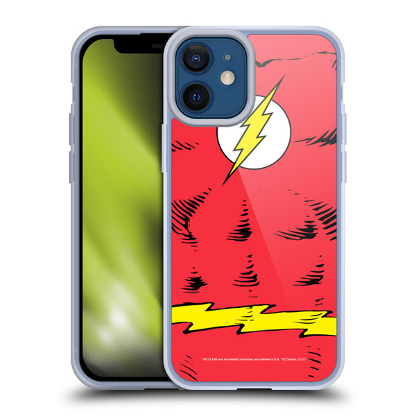 The Flash DC Comics Logo Costume Soft Gel Case for Apple iPhone 12 Mini