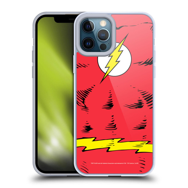 The Flash DC Comics Logo Costume Soft Gel Case for Apple iPhone 12 Pro Max