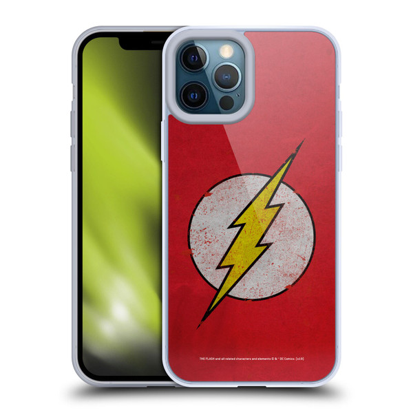 The Flash DC Comics Logo Distressed Look Soft Gel Case for Apple iPhone 12 Pro Max