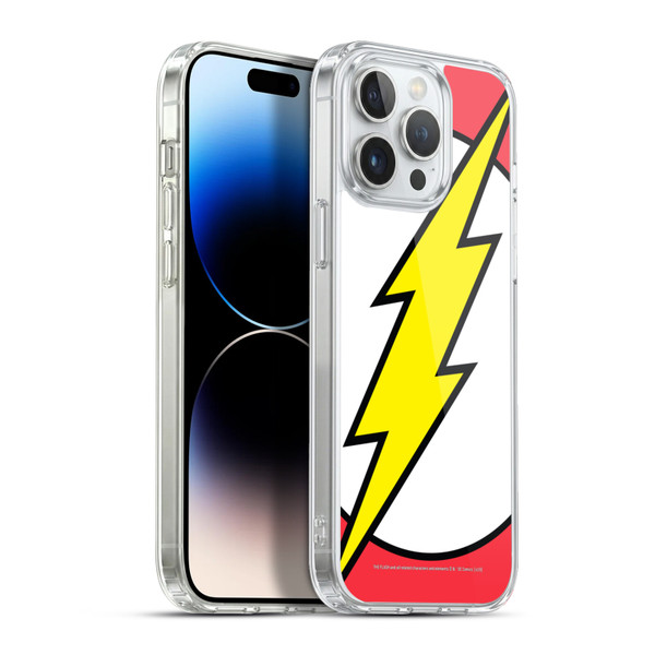 The Flash DC Comics Logo Oversized Soft Gel Case for Apple iPhone 13 Pro Max & MagSafe