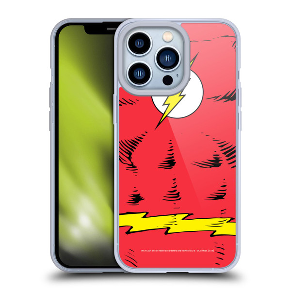 The Flash DC Comics Logo Costume Soft Gel Case for Apple iPhone 13 Pro