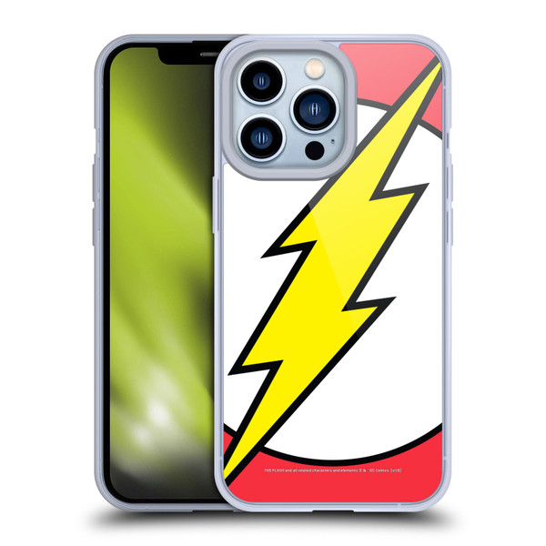 The Flash DC Comics Logo Oversized Soft Gel Case for Apple iPhone 13 Pro