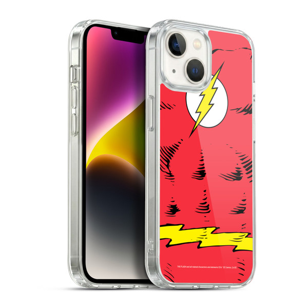 The Flash DC Comics Logo Costume Soft Gel Case for Apple iPhone 14