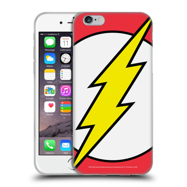 The Flash DC Comics Logo Oversized Soft Gel Case for Apple iPhone 6 / iPhone 6s