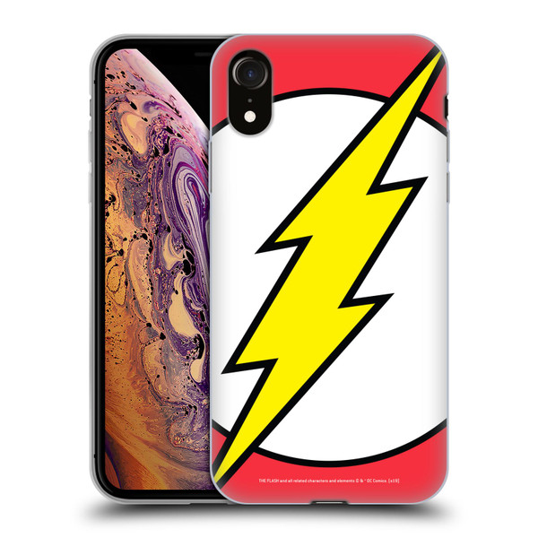 The Flash DC Comics Logo Oversized Soft Gel Case for Apple iPhone XR