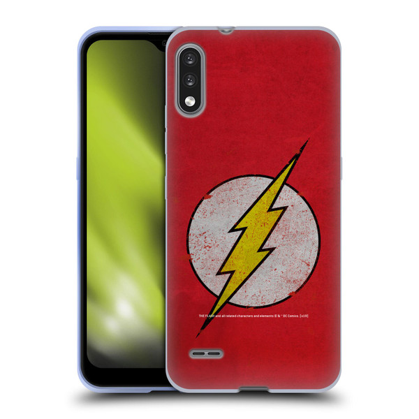 The Flash DC Comics Logo Distressed Look Soft Gel Case for LG K22
