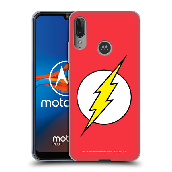 The Flash DC Comics Logo Plain Soft Gel Case for Motorola Moto E6 Plus