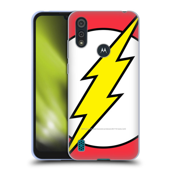 The Flash DC Comics Logo Oversized Soft Gel Case for Motorola Moto E6s (2020)