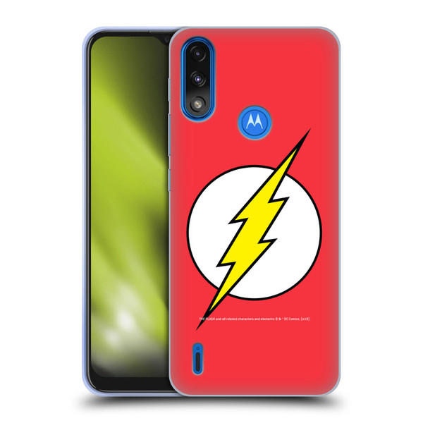 The Flash DC Comics Logo Plain Soft Gel Case for Motorola Moto E7 Power / Moto E7i Power