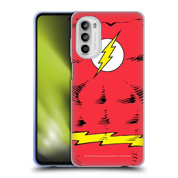 The Flash DC Comics Logo Costume Soft Gel Case for Motorola Moto G52