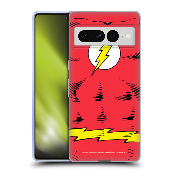 The Flash DC Comics Logo Costume Soft Gel Case for Google Pixel 7 Pro