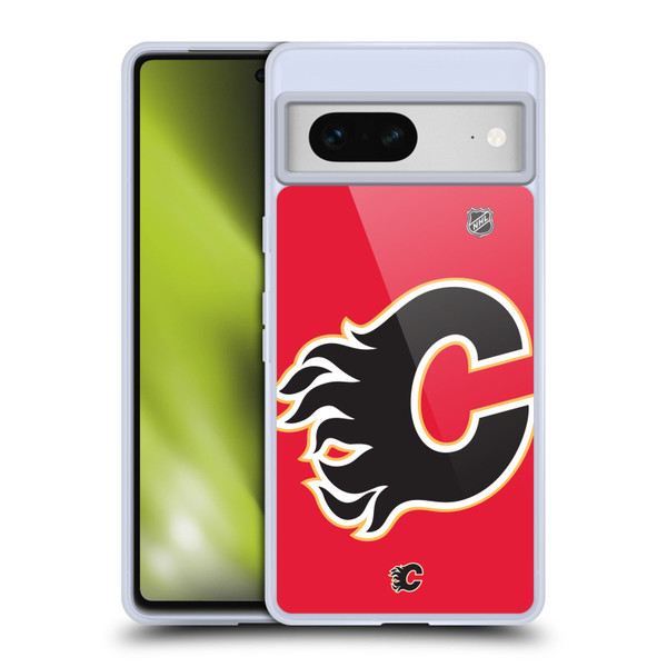 NHL Calgary Flames Oversized Soft Gel Case for Google Pixel 7