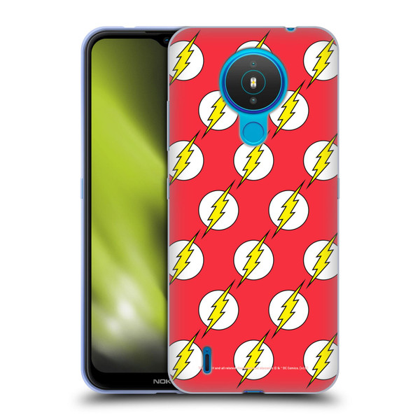 The Flash DC Comics Logo Pattern Soft Gel Case for Nokia 1.4