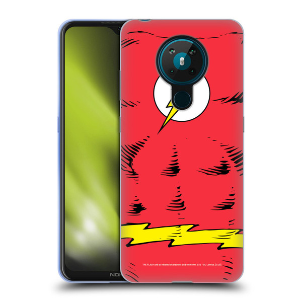 The Flash DC Comics Logo Costume Soft Gel Case for Nokia 5.3