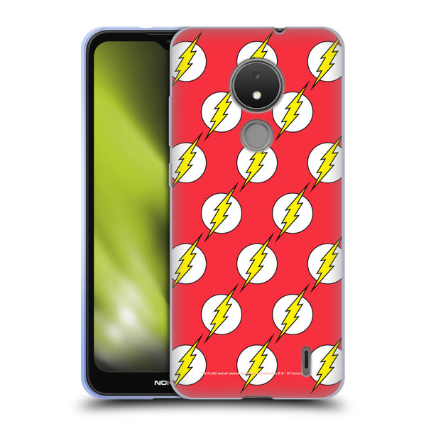 The Flash DC Comics Logo Pattern Soft Gel Case for Nokia C21