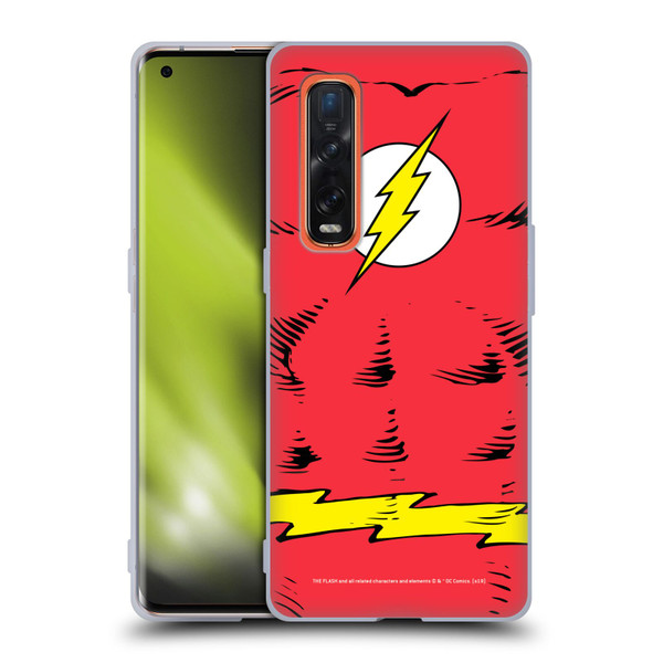 The Flash DC Comics Logo Costume Soft Gel Case for OPPO Find X2 Pro 5G