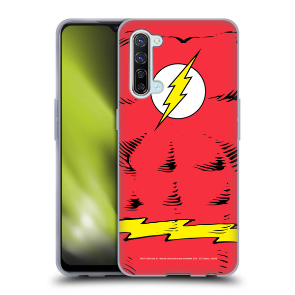 The Flash DC Comics Logo Costume Soft Gel Case for OPPO Find X2 Lite 5G