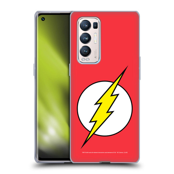 The Flash DC Comics Logo Plain Soft Gel Case for OPPO Find X3 Neo / Reno5 Pro+ 5G