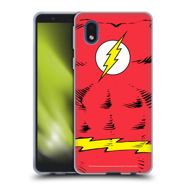The Flash DC Comics Logo Costume Soft Gel Case for Samsung Galaxy A01 Core (2020)