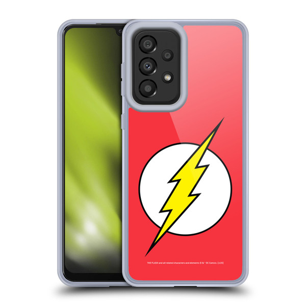 The Flash DC Comics Logo Plain Soft Gel Case for Samsung Galaxy A33 5G (2022)