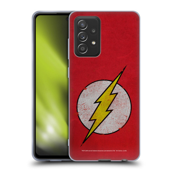 The Flash DC Comics Logo Distressed Look Soft Gel Case for Samsung Galaxy A52 / A52s / 5G (2021)