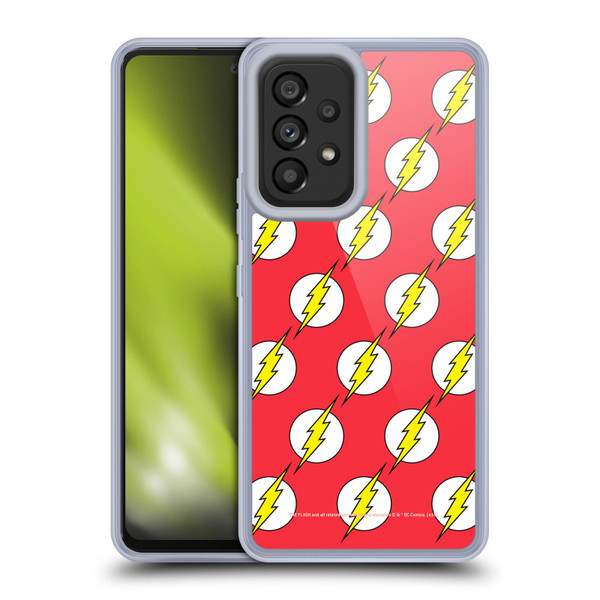 The Flash DC Comics Logo Pattern Soft Gel Case for Samsung Galaxy A53 5G (2022)