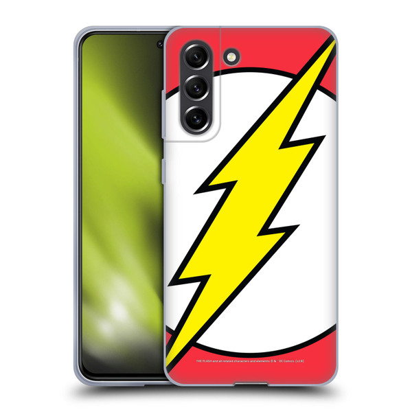 The Flash DC Comics Logo Oversized Soft Gel Case for Samsung Galaxy S21 FE 5G