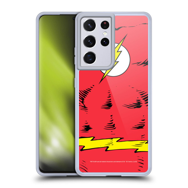 The Flash DC Comics Logo Costume Soft Gel Case for Samsung Galaxy S21 Ultra 5G