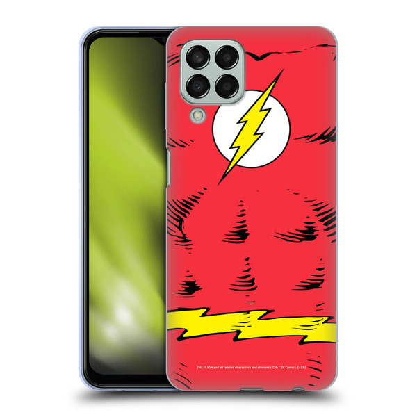 The Flash DC Comics Logo Costume Soft Gel Case for Samsung Galaxy M33 (2022)