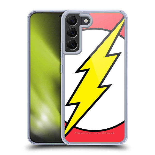 The Flash DC Comics Logo Oversized Soft Gel Case for Samsung Galaxy S22+ 5G