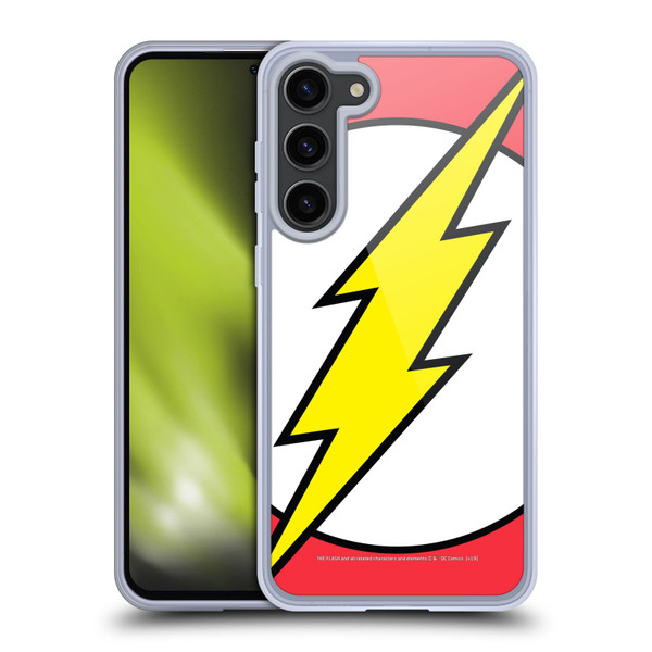 The Flash DC Comics Logo Oversized Soft Gel Case for Samsung Galaxy S23+ 5G
