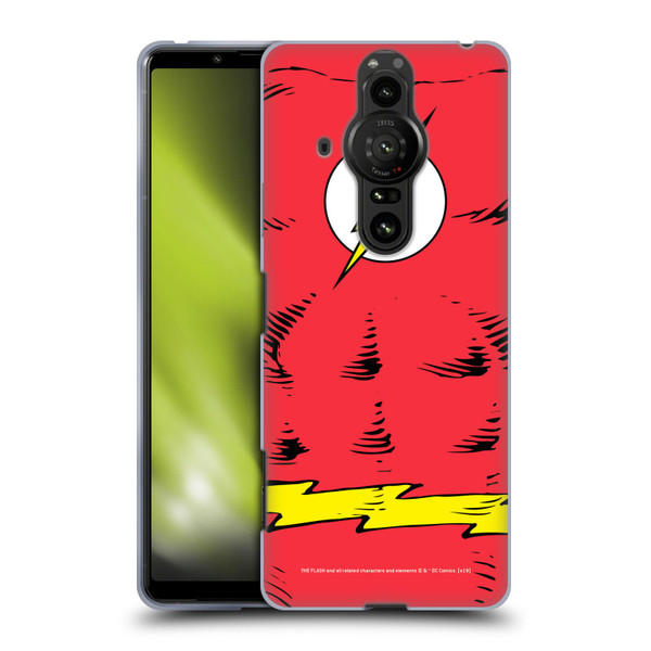 The Flash DC Comics Logo Costume Soft Gel Case for Sony Xperia Pro-I