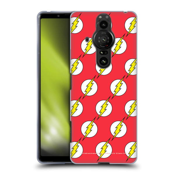 The Flash DC Comics Logo Pattern Soft Gel Case for Sony Xperia Pro-I